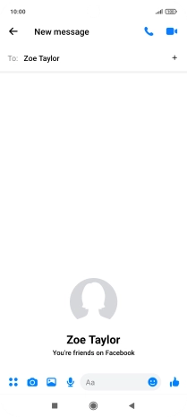 Press the text input field.