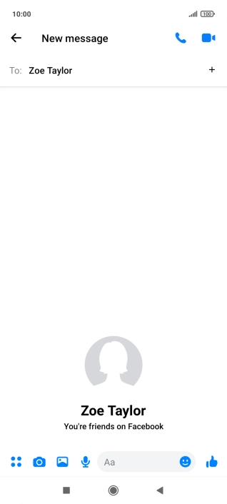 Press the text input field.