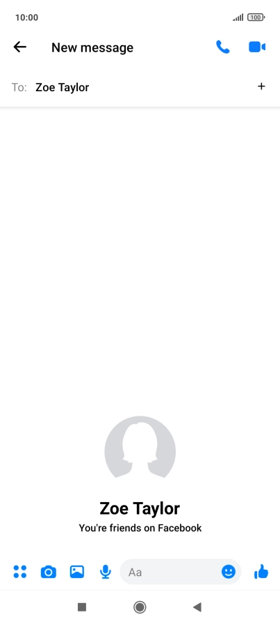 Press the text input field.