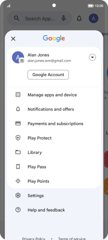 Press Manage apps and device.