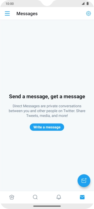 Press the new message icon.