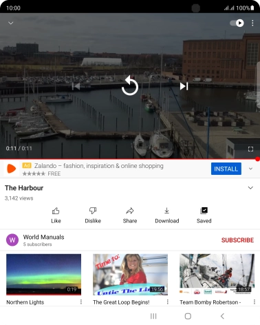 Press the Home key to return to the home screen.