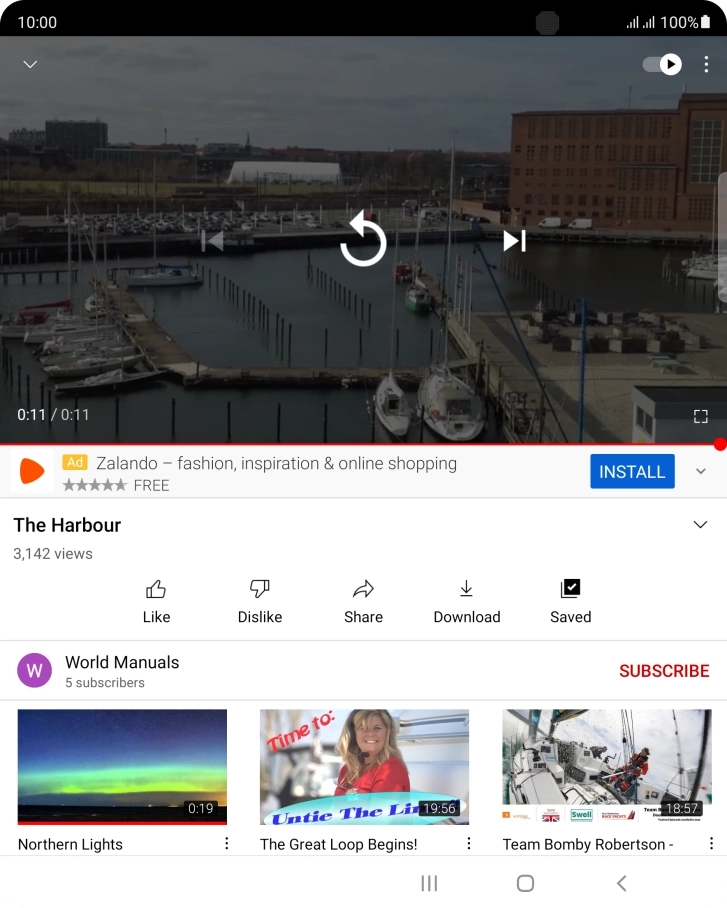 Press the Home key to return to the home screen.