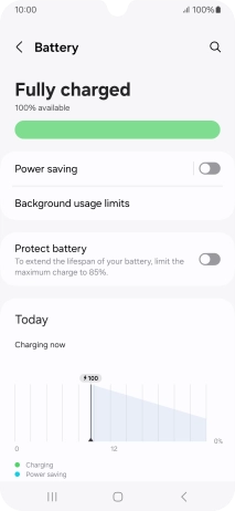 Press Power saving.
