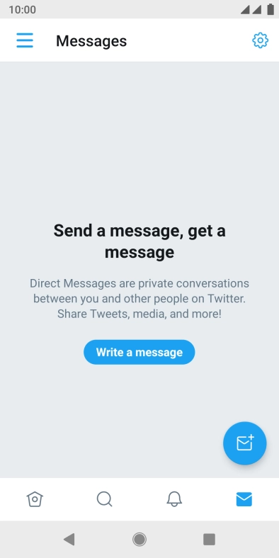 Press the new message icon.