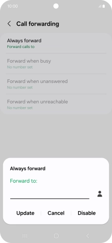 Press Disable.
