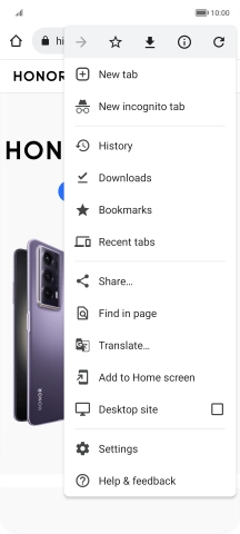 Press Settings.