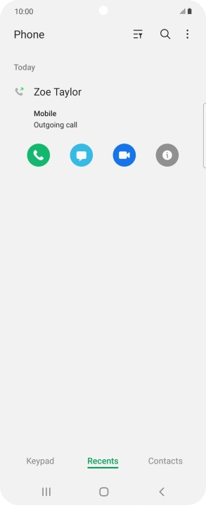 Press the info icon.