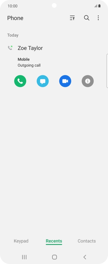 Press the info icon.