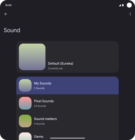 Press the required message tones to hear them.