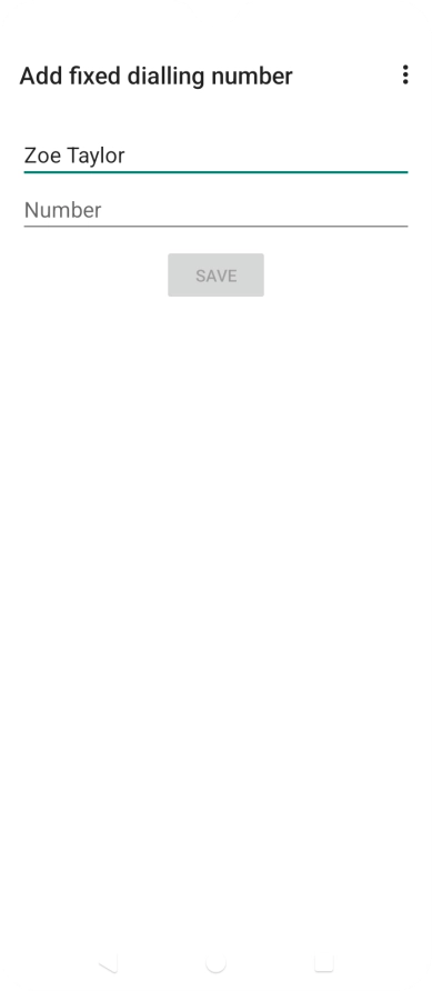 Press Number and key in the required phone number.