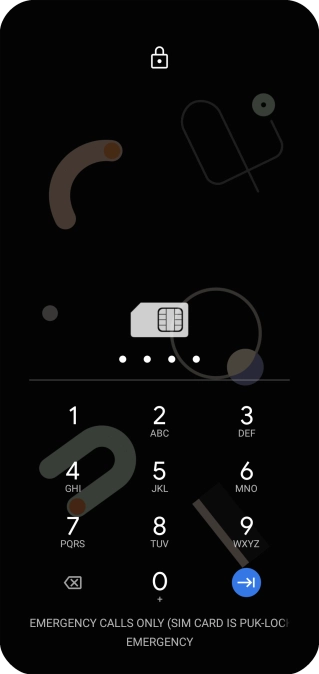 Key in a new four-digit PIN and press the confirm icon.