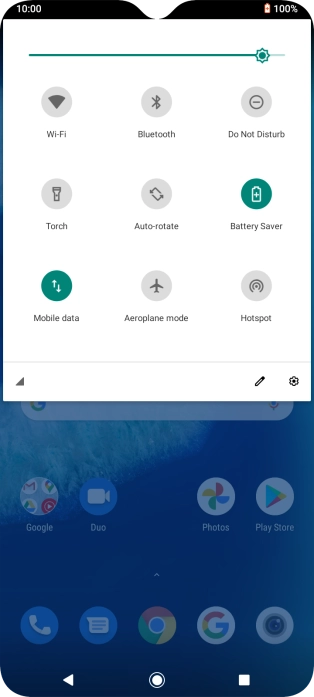 Press the Home key to return to the home screen.
