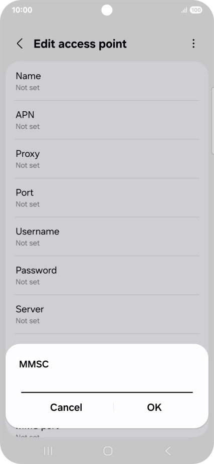 Key in http://mms.vodafone.co.uk/servlets/mms and press OK.