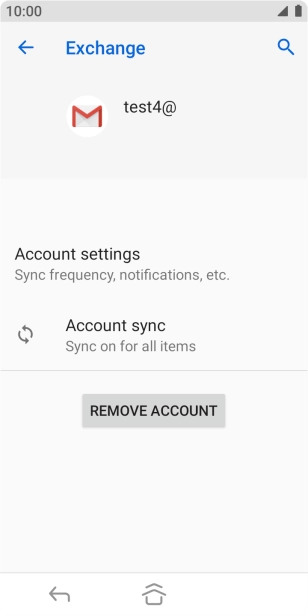Press Account settings.