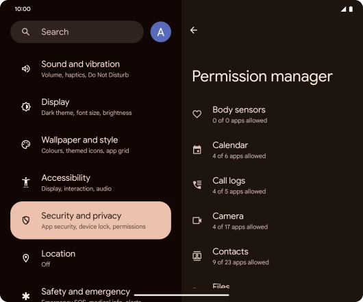 Press the required phone function.