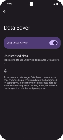 Press Unrestricted data.