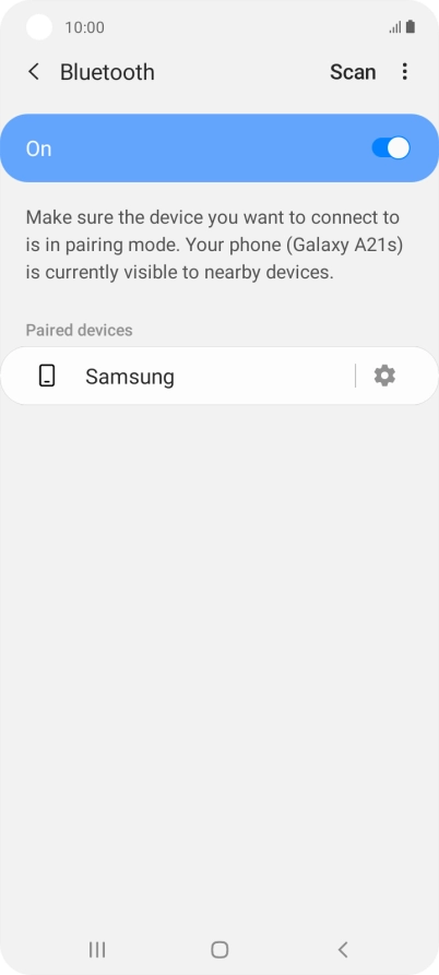 Press the Home key to return to the home screen.