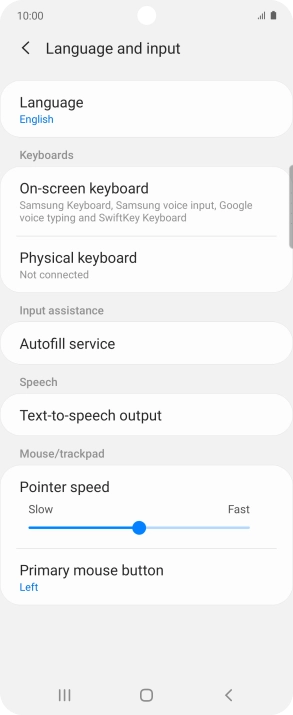 Press Language.