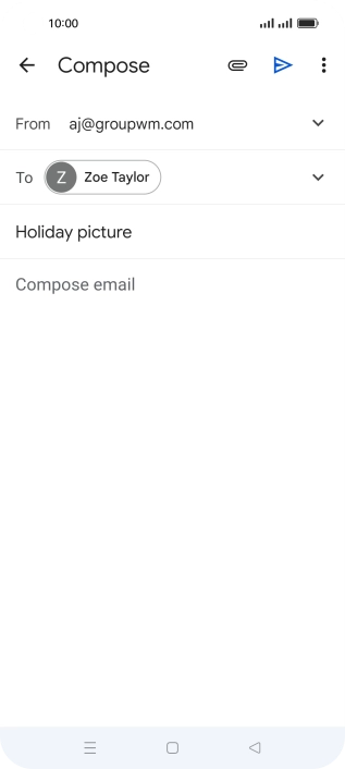 Press the text input field.
