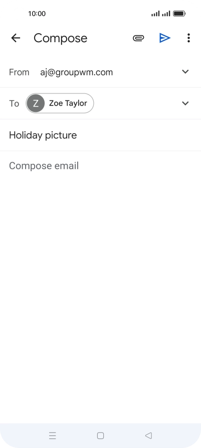 Press the text input field.