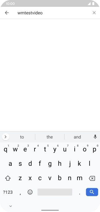 Key in the required search word and press the search icon.