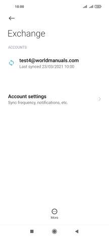 Press Account settings.