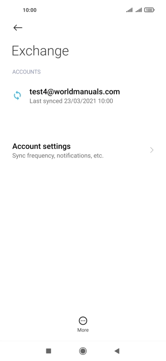 Press Account settings.