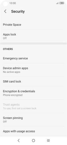 Press SIM card lock.
