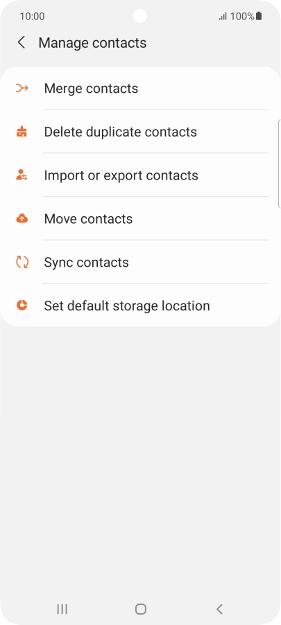 Press Merge contacts.
