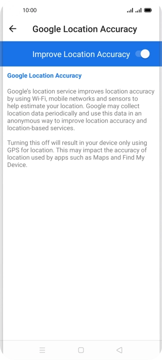 If you press the indicator next to 