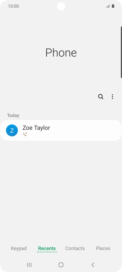 Press the required number.