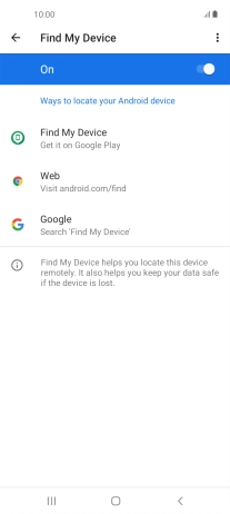 Press the Home key to return to the home screen.