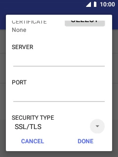 Select the drop down list below 