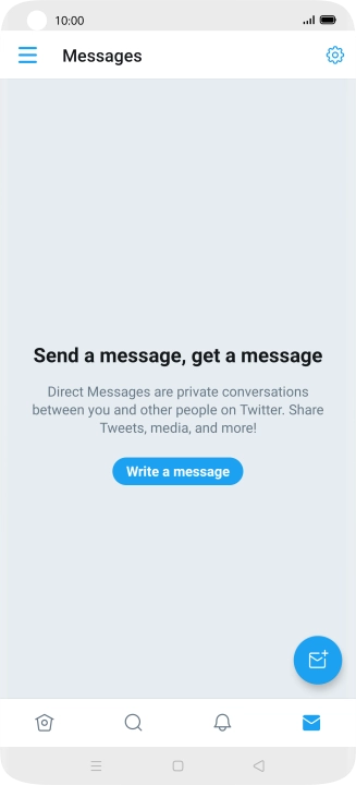 Press the new message icon.