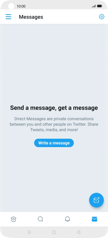 Press the new message icon.