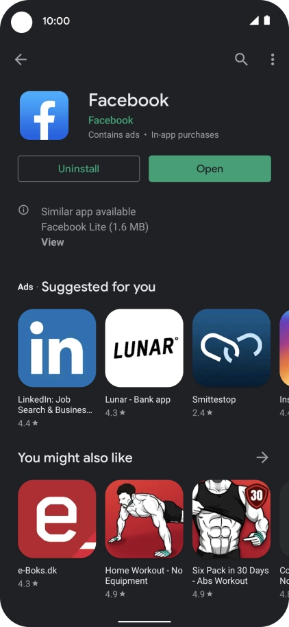 Slide your finger upwards starting from the bottom of the screen to return to the home screen.