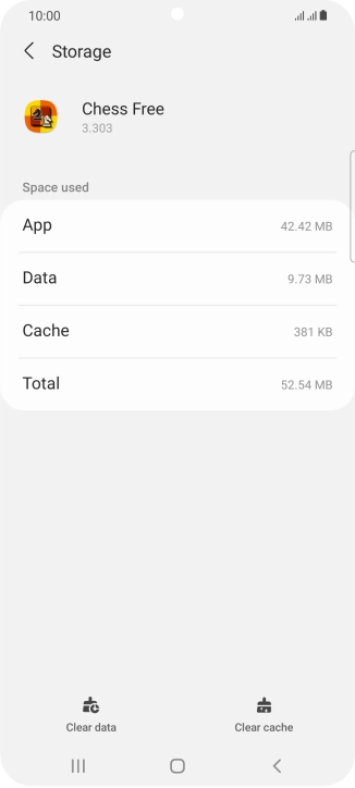 Press Clear cache.
