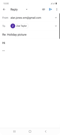 Press the send icon.