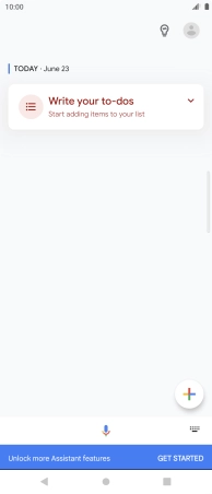 Press the profile icon.