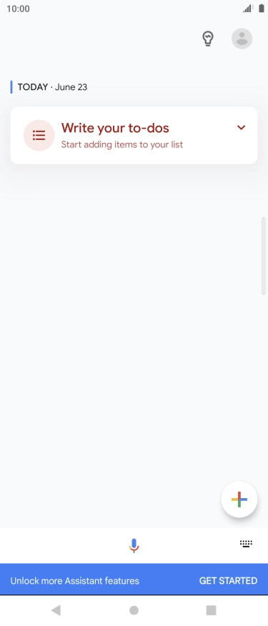 Press the profile icon.