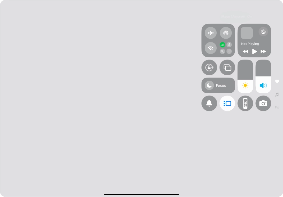 Press anywhere on the screen.