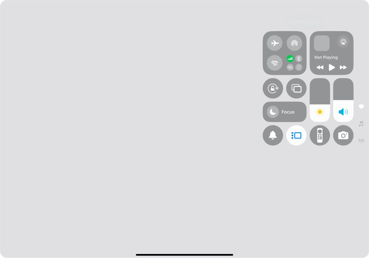 Press anywhere on the screen.