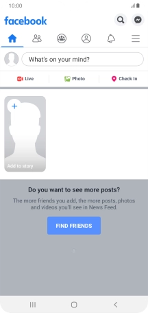 Press the text input field.