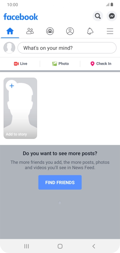 Press the text input field.