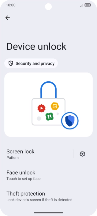 Press Screen lock and key in the current phone lock code.