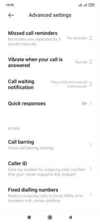 Press Fixed dialling numbers.