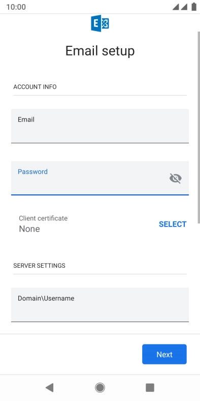 Press SELECT and follow the instructions on the screen to install the required certificate.