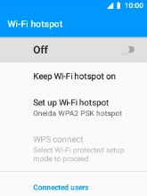 Select Set up Wi-Fi hotspot.