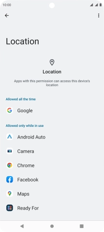 Press the required app.